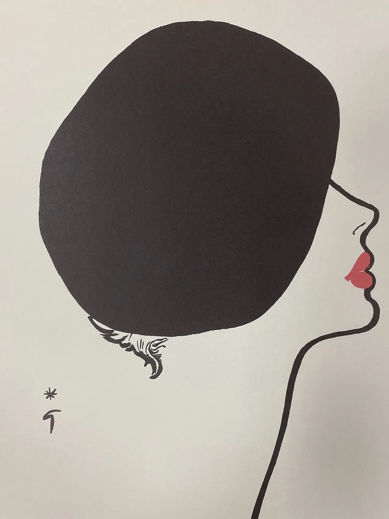 René Gruau- LE ROUGE KISSER allows him to kiss - poster, 1970s 8