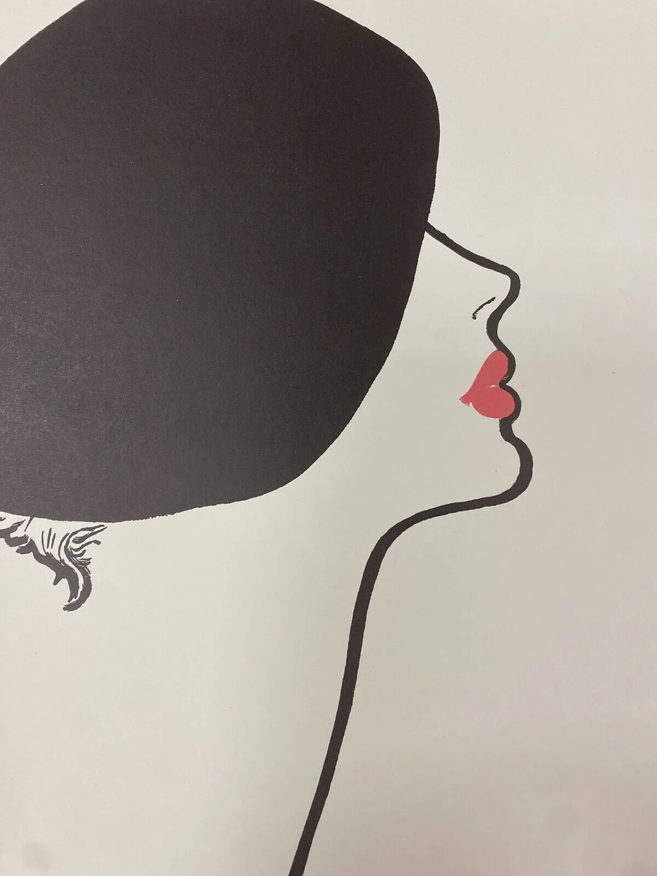 René Gruau- LE ROUGE KISSER allows him to kiss - poster, 1970s 9