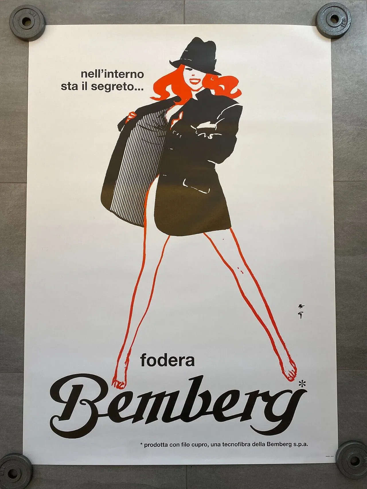 René Gruau, FODERA BEMBERG, poster, 1970s 2