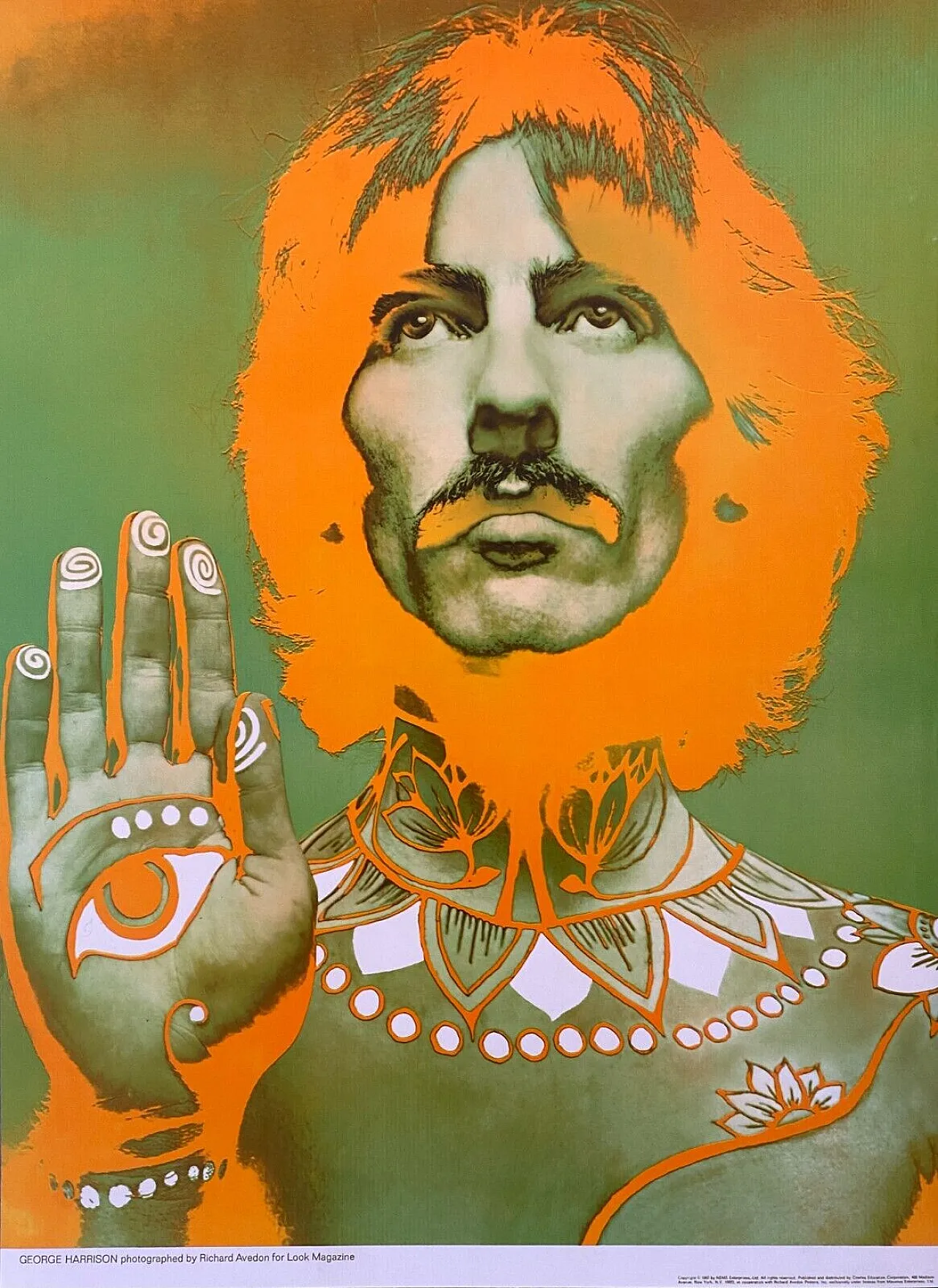 Richard Avedon, GEORGE HARRISON, Advertising poster, 1980s 1