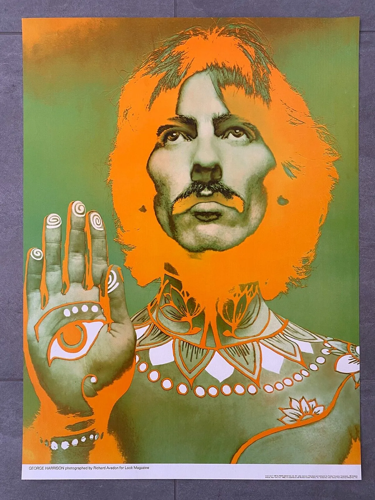 Richard Avedon, GEORGE HARRISON, Advertising poster, 1980s 2
