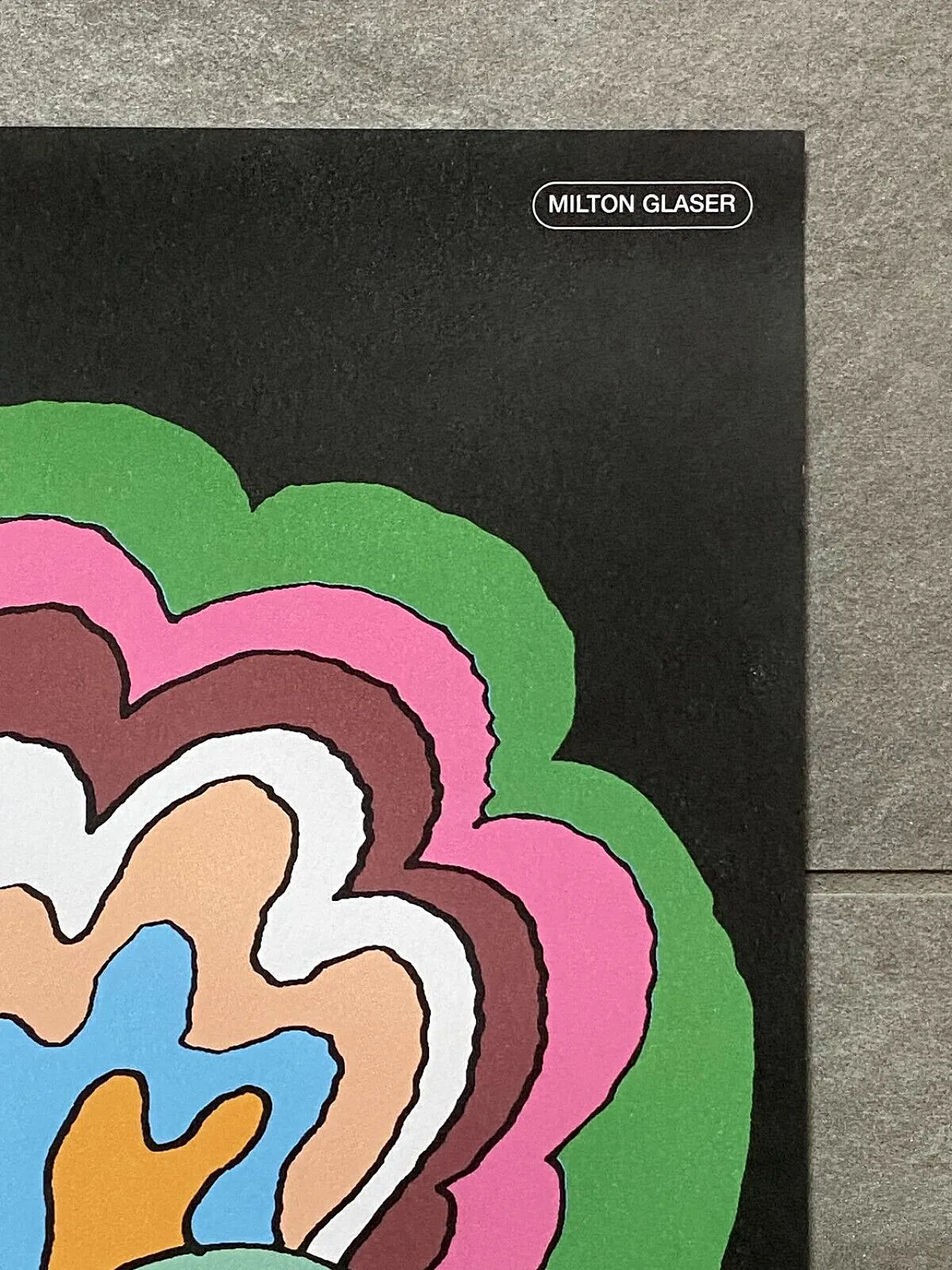 Milton Glaser,  BOB DYLAN Psychedelic, poster, 1980s 3