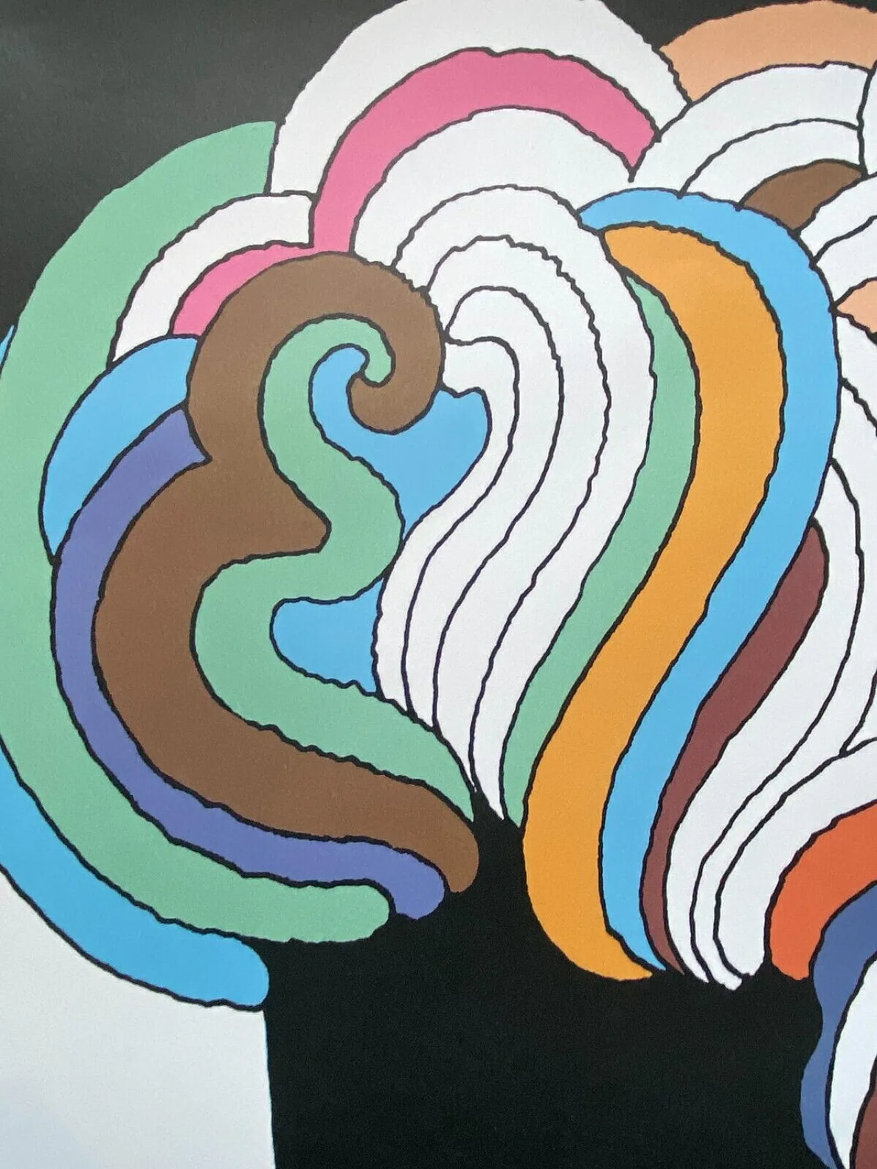 Milton Glaser,  BOB DYLAN Psychedelic, poster, 1980s 9