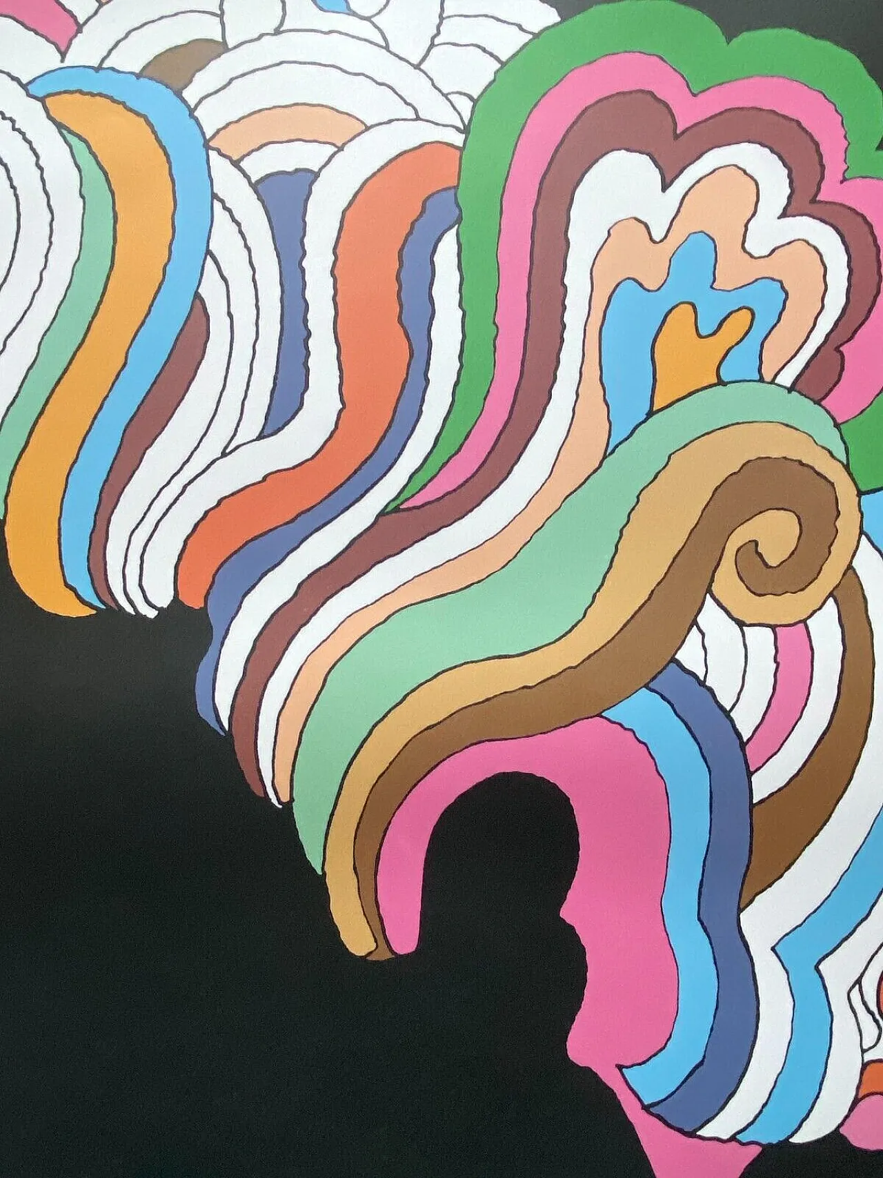 Milton Glaser,  BOB DYLAN Psychedelic, poster, 1980s 10