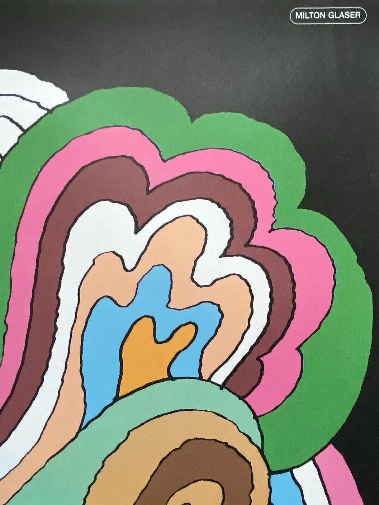 Milton Glaser,  BOB DYLAN Psychedelic, poster, 1980s 13