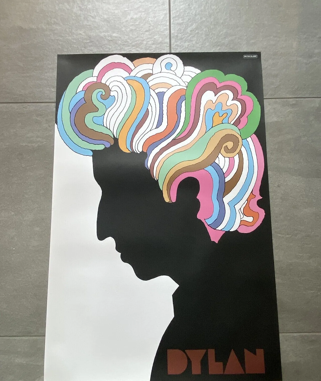 Milton Glaser,  BOB DYLAN Psychedelic, poster, 1980s 15