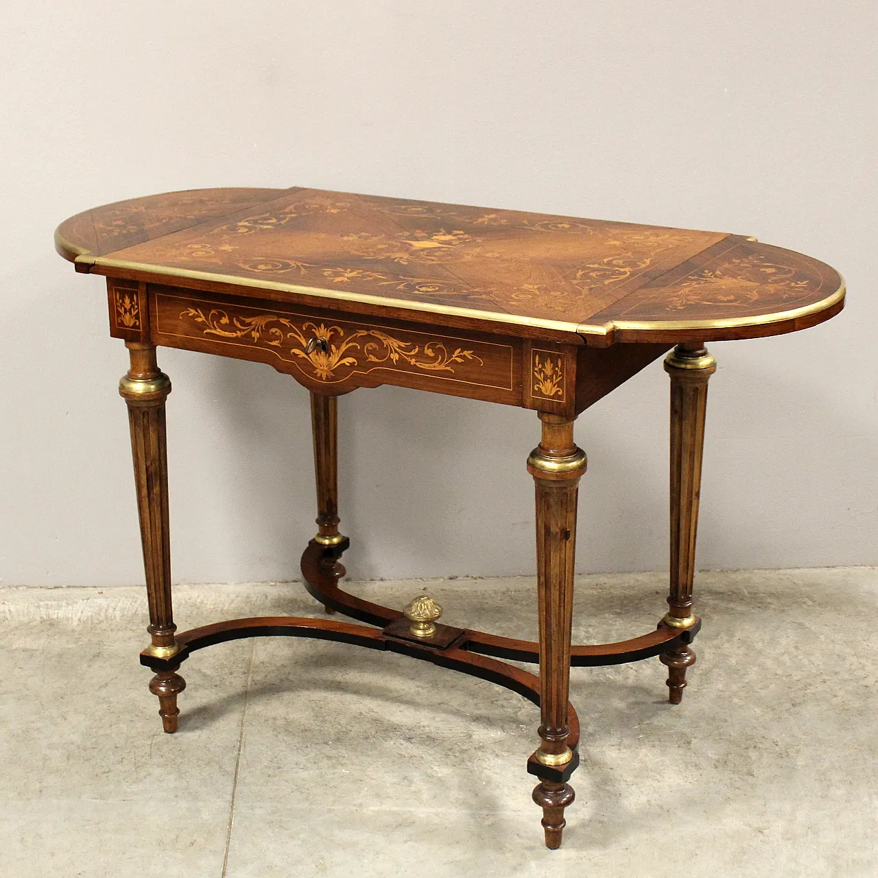 Inlaid table Napoleon III, 19th century 5