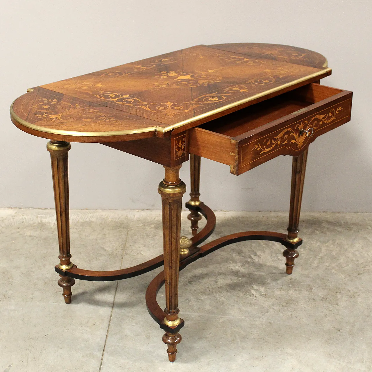 Inlaid table Napoleon III, 19th century 6