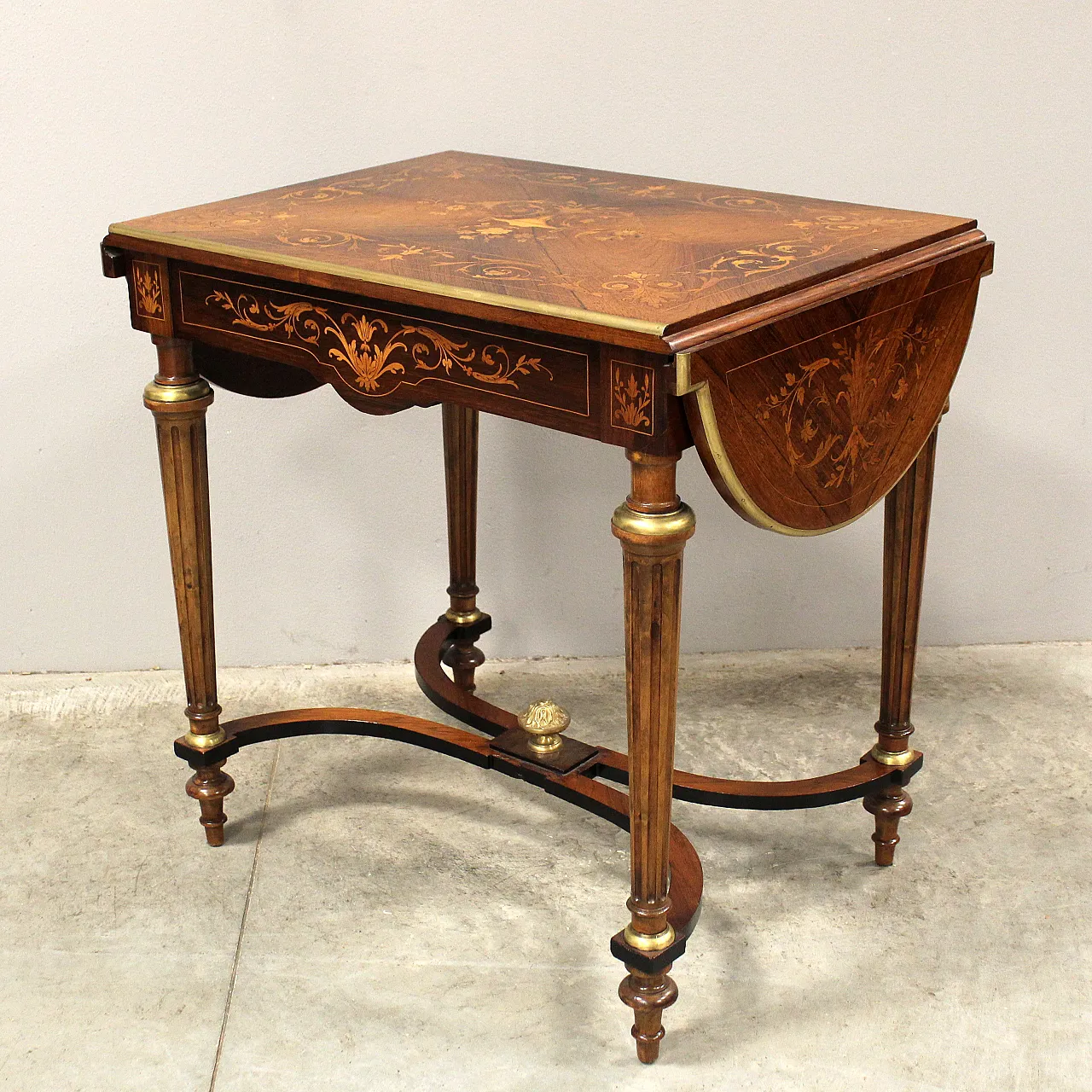 Inlaid table Napoleon III, 19th century 14