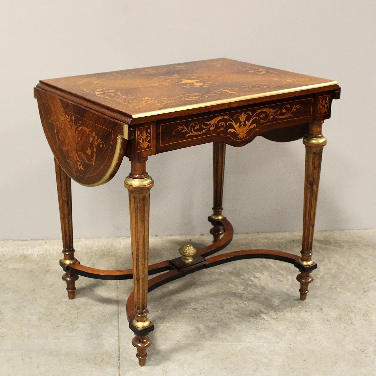 Inlaid table Napoleon III, 19th century 15
