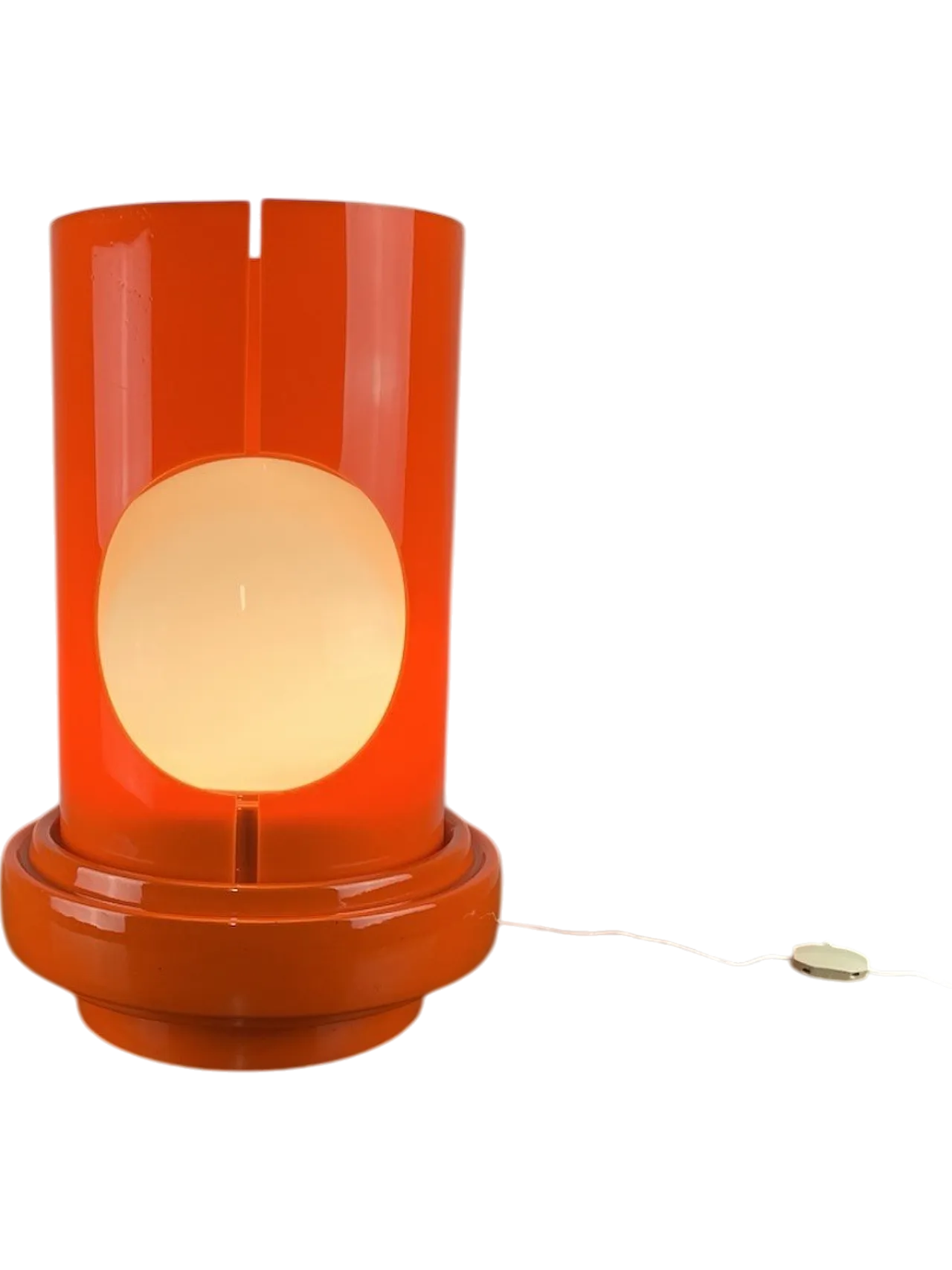 Plastic and ceramic glass table lamp, 1960s 14