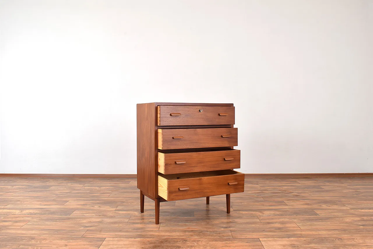 Mid-Century Danish Teak Chest of Drawers, 1960s. 4