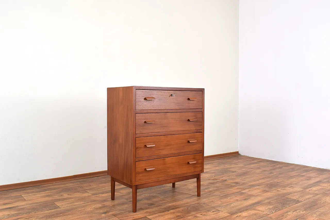 Mid-Century Danish Teak Chest of Drawers, 1960s. 8