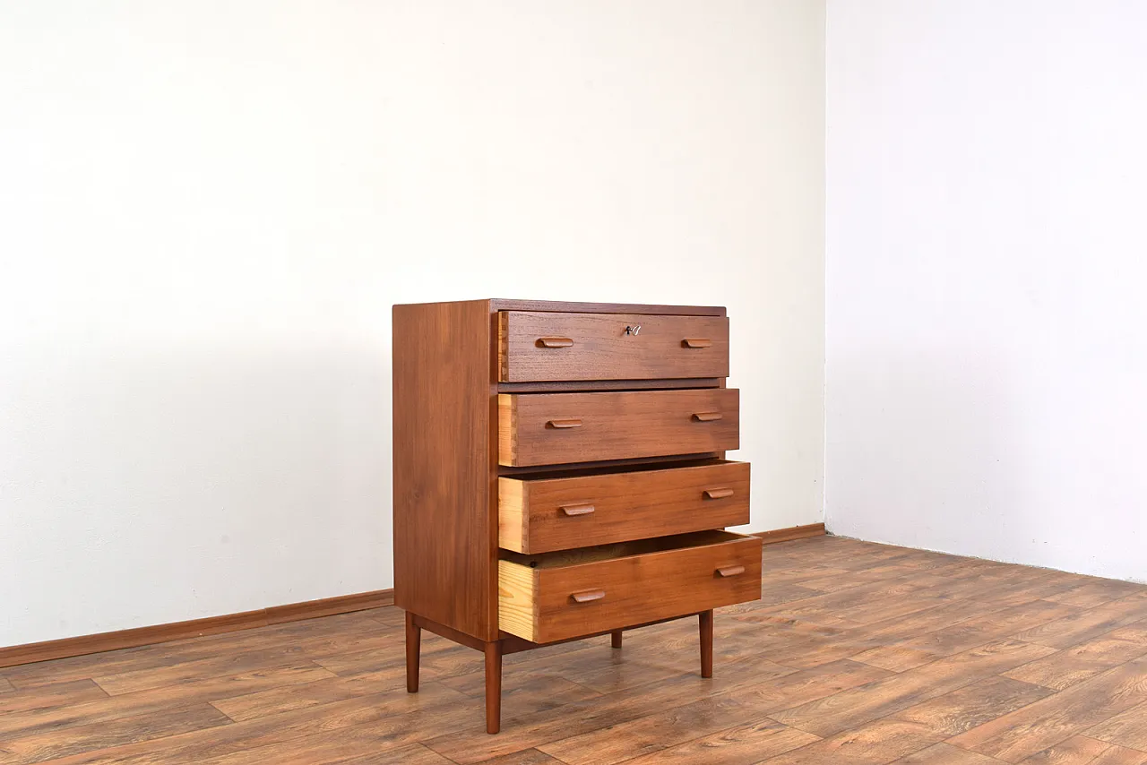 Mid-Century Danish Teak Chest of Drawers, 1960s. 10
