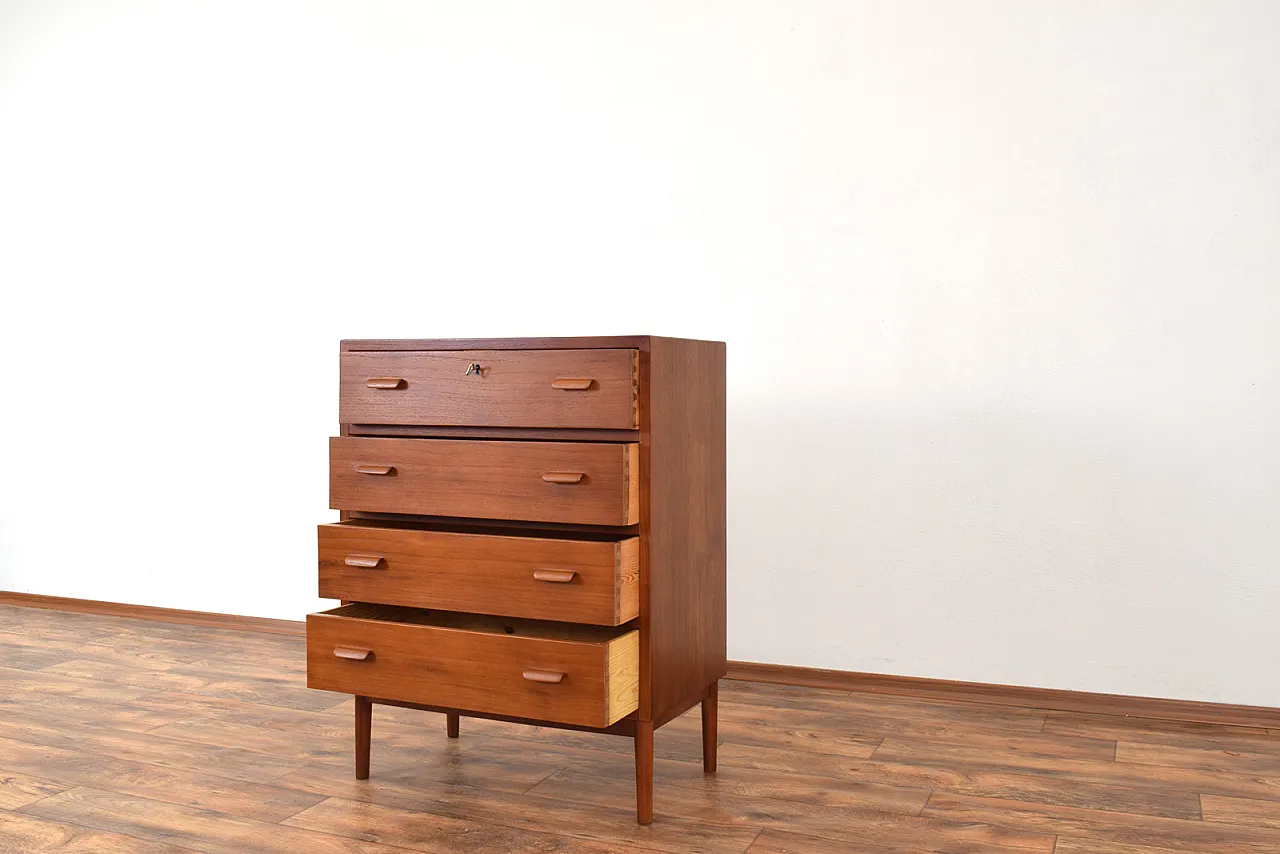 Mid-Century Danish Teak Chest of Drawers, 1960s. 11