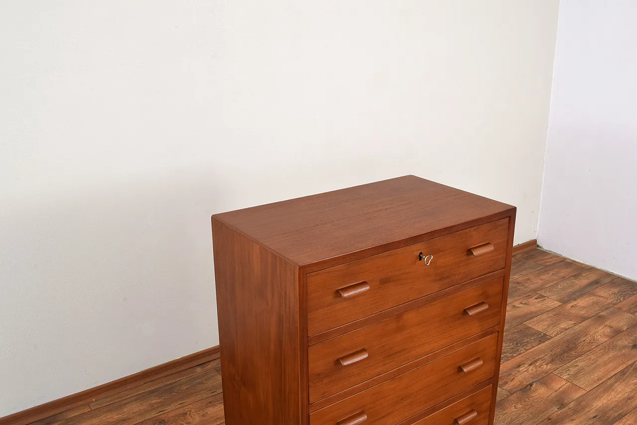 Mid-Century Danish Teak Chest of Drawers, 1960s. 12