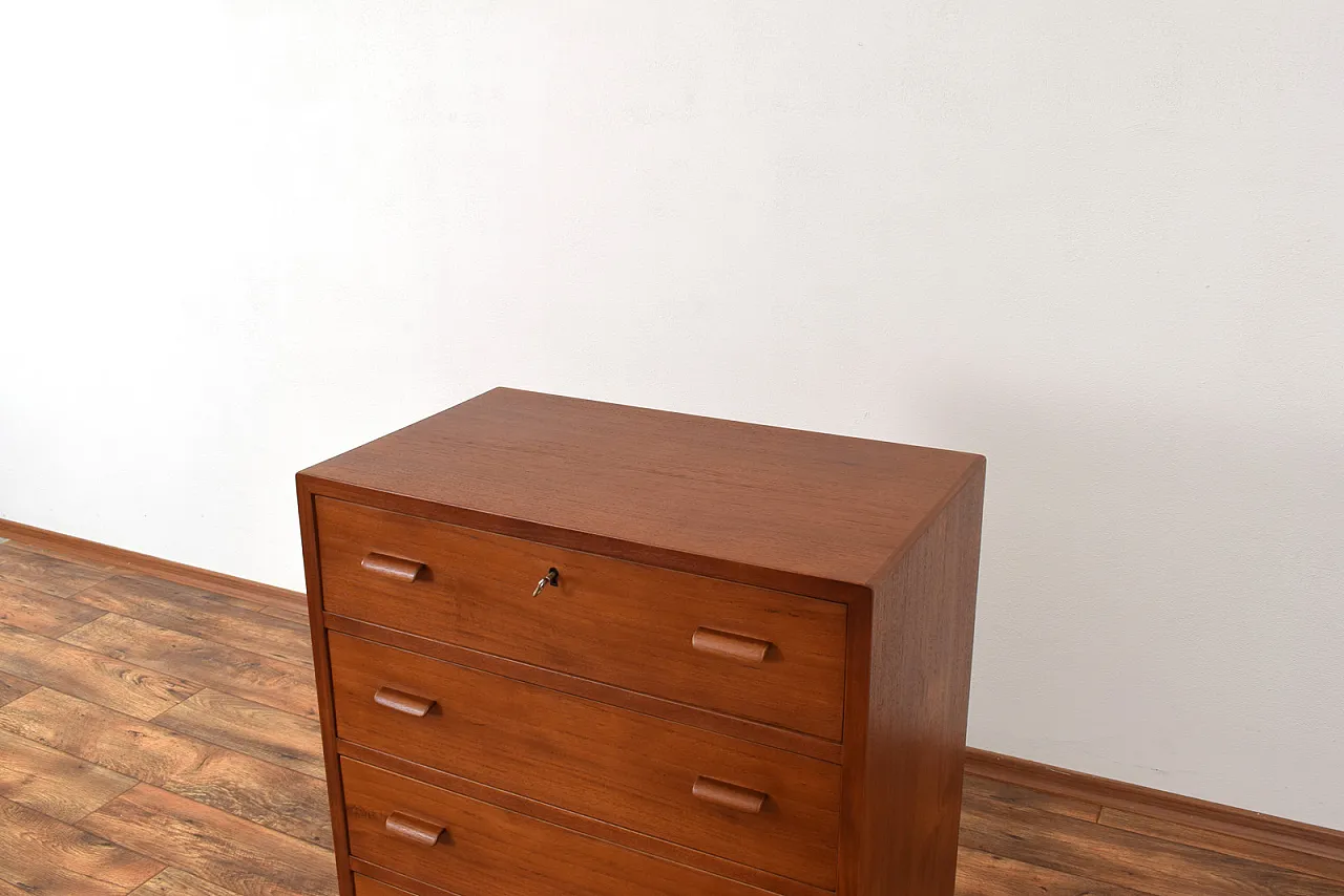 Mid-Century Danish Teak Chest of Drawers, 1960s. 13