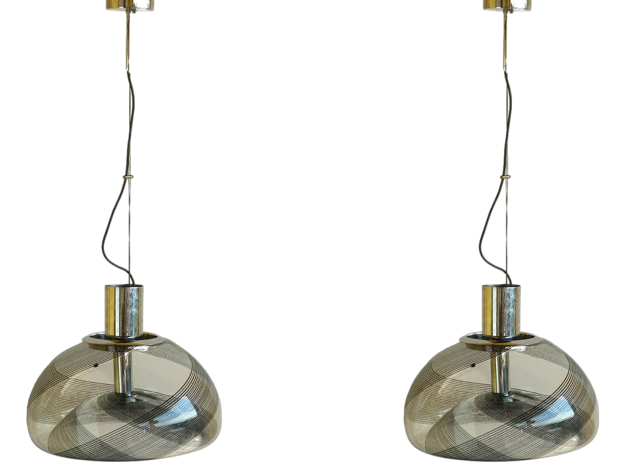 Coppa di lampade in vetro di Murano di La Murrina, anni '70 9