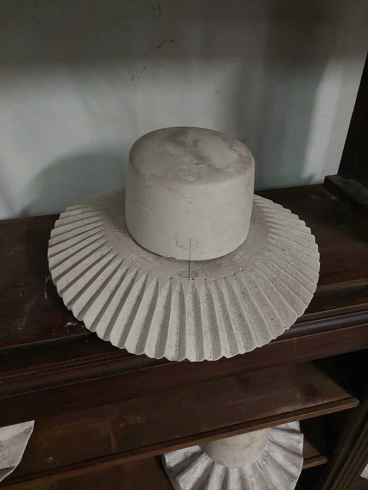 Plaster model of a hat, early 20th century 2