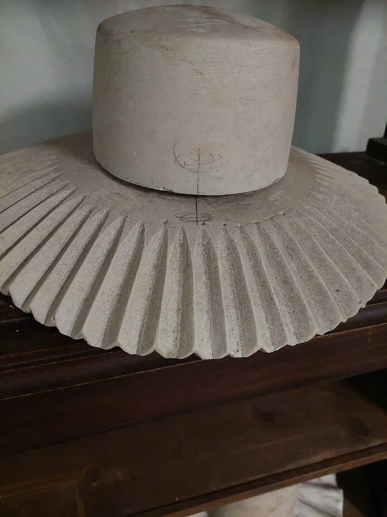 Plaster model of a hat, early 20th century 3