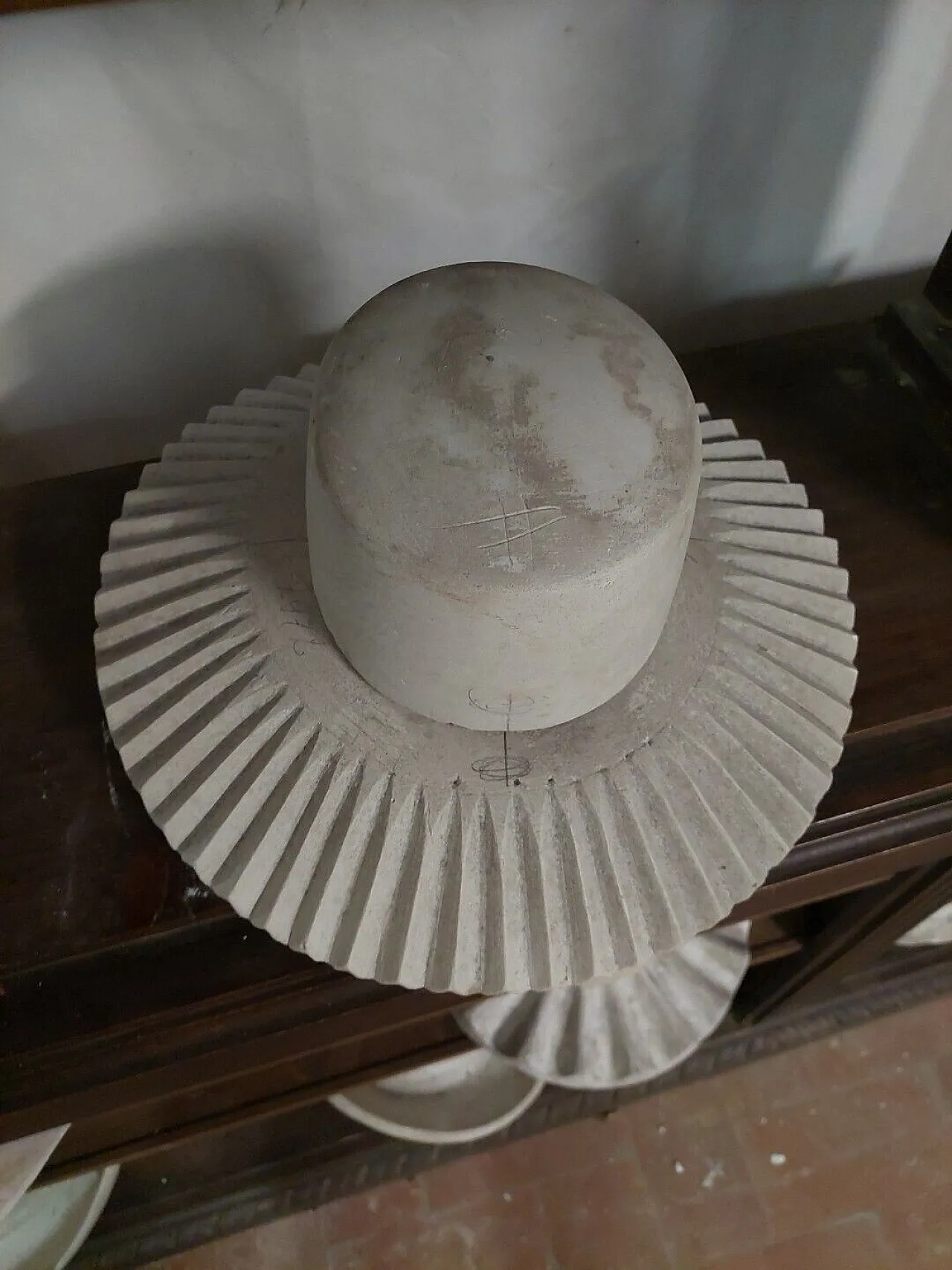 Plaster model of a hat, early 20th century 4