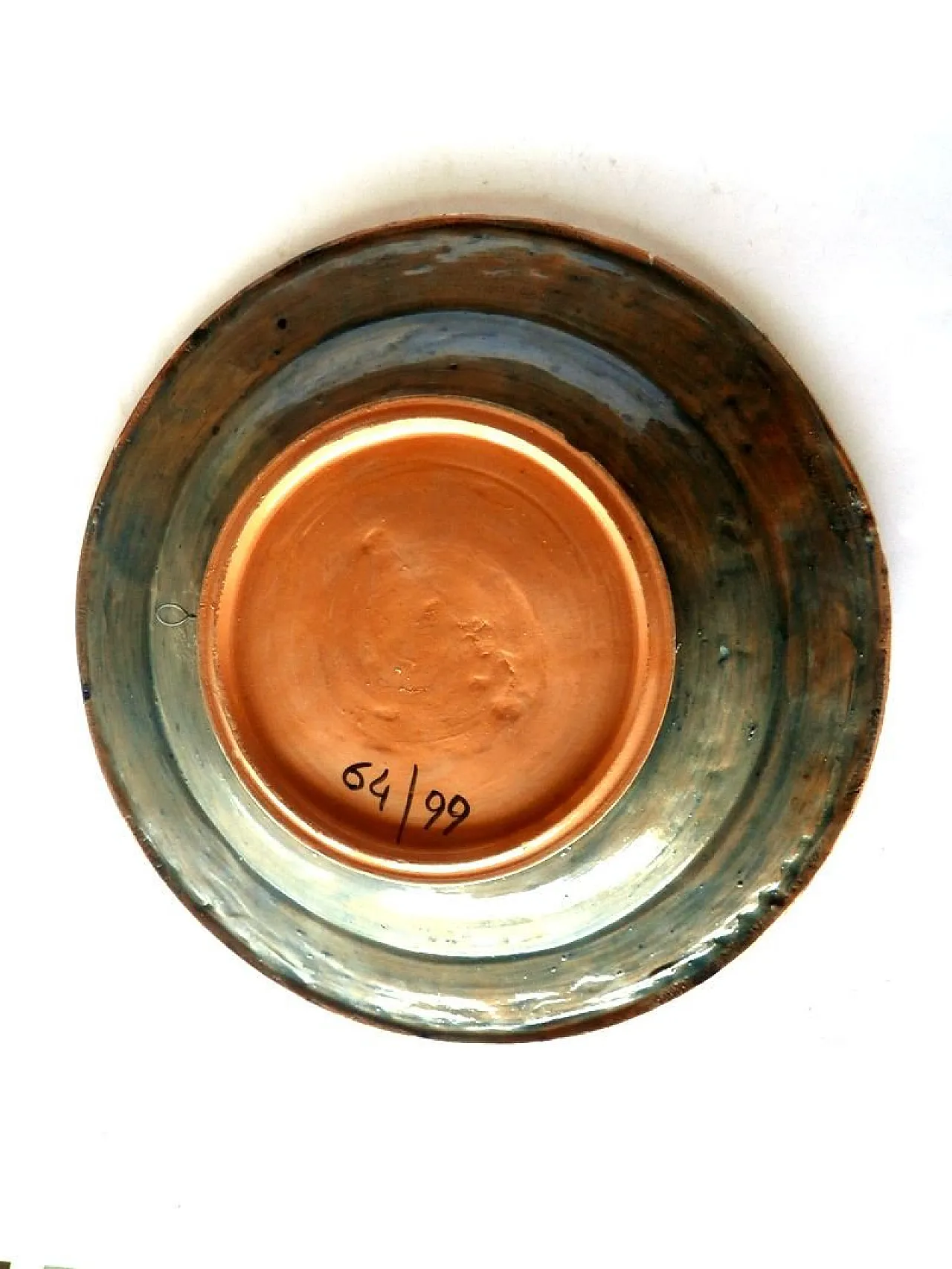 Piatto in ceramica di Domenico Purificato per Rossicone, anni '80 6