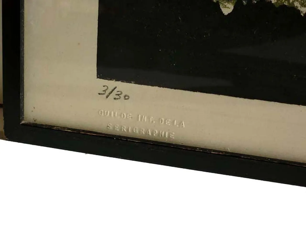 Stampa di serigrafia, arte astratta, anni '50 3