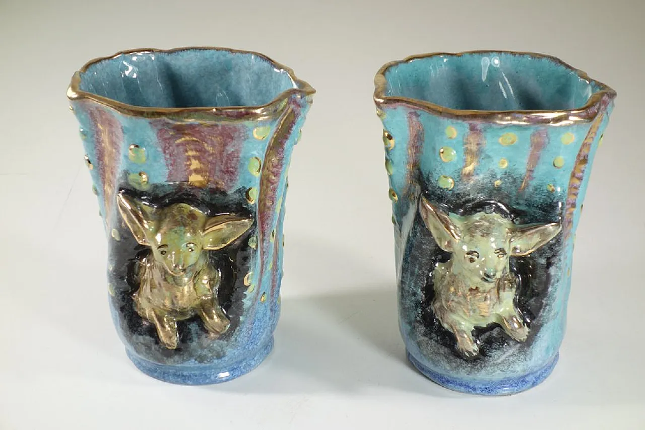 Coppia di vasi di CAA, anni '50 2