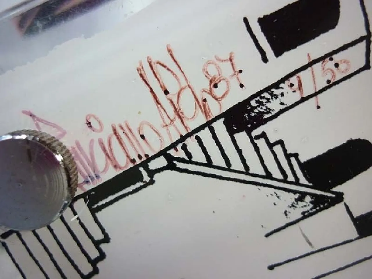 Acrylic glass clock by Aldo Lanciano, 1980s 6