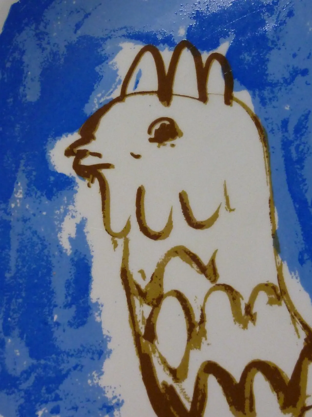 Piatto in ceramica di Gino Meloni per Centro D'Arte Mercurio, anni '70 2