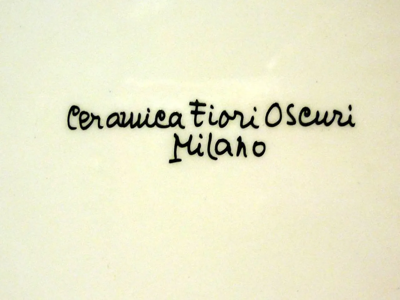 Piatto in ceramica di Gino Meloni per Centro D'Arte Mercurio, anni '70 4