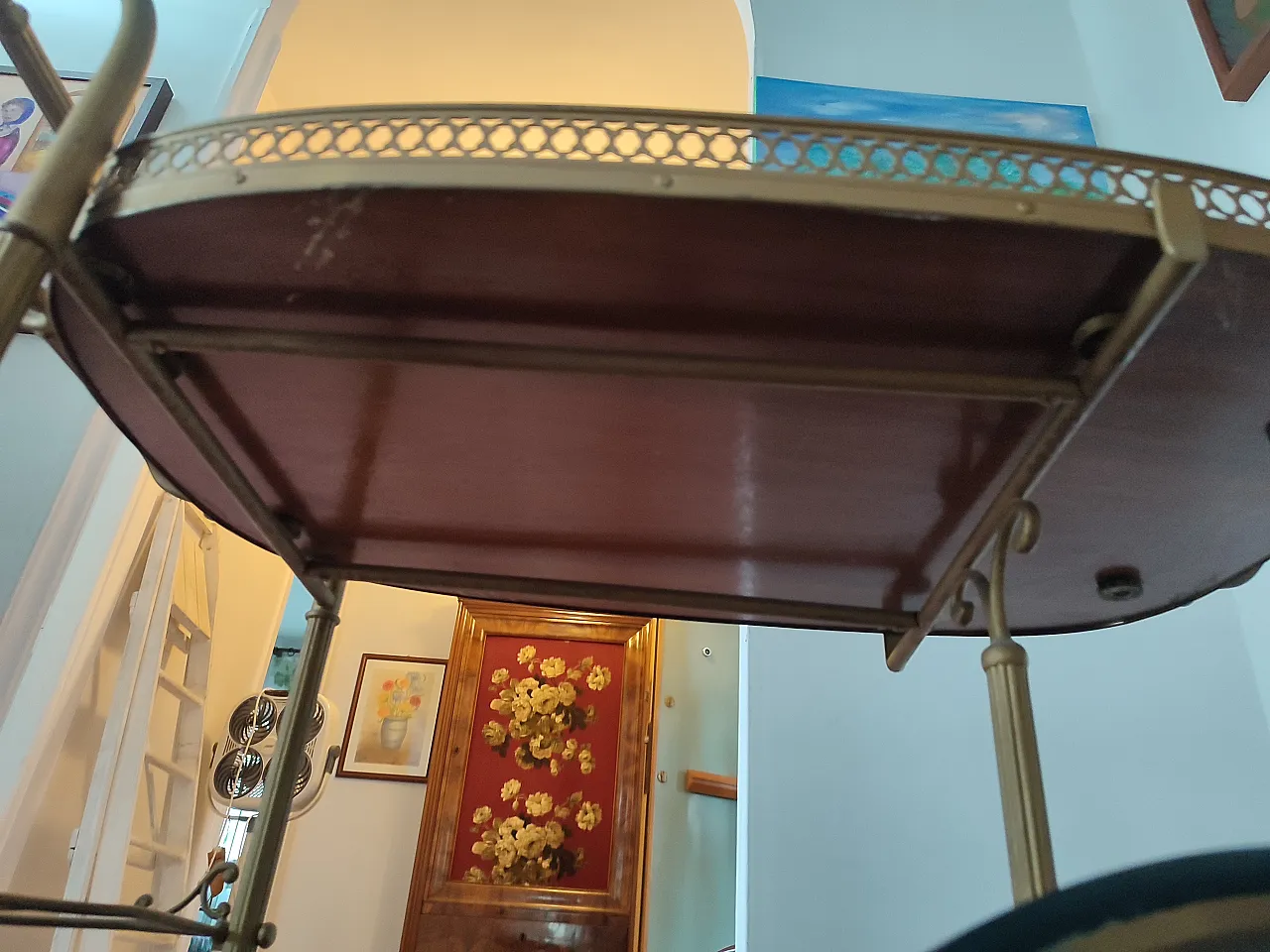 Bar cart for drinks, 1950s 6