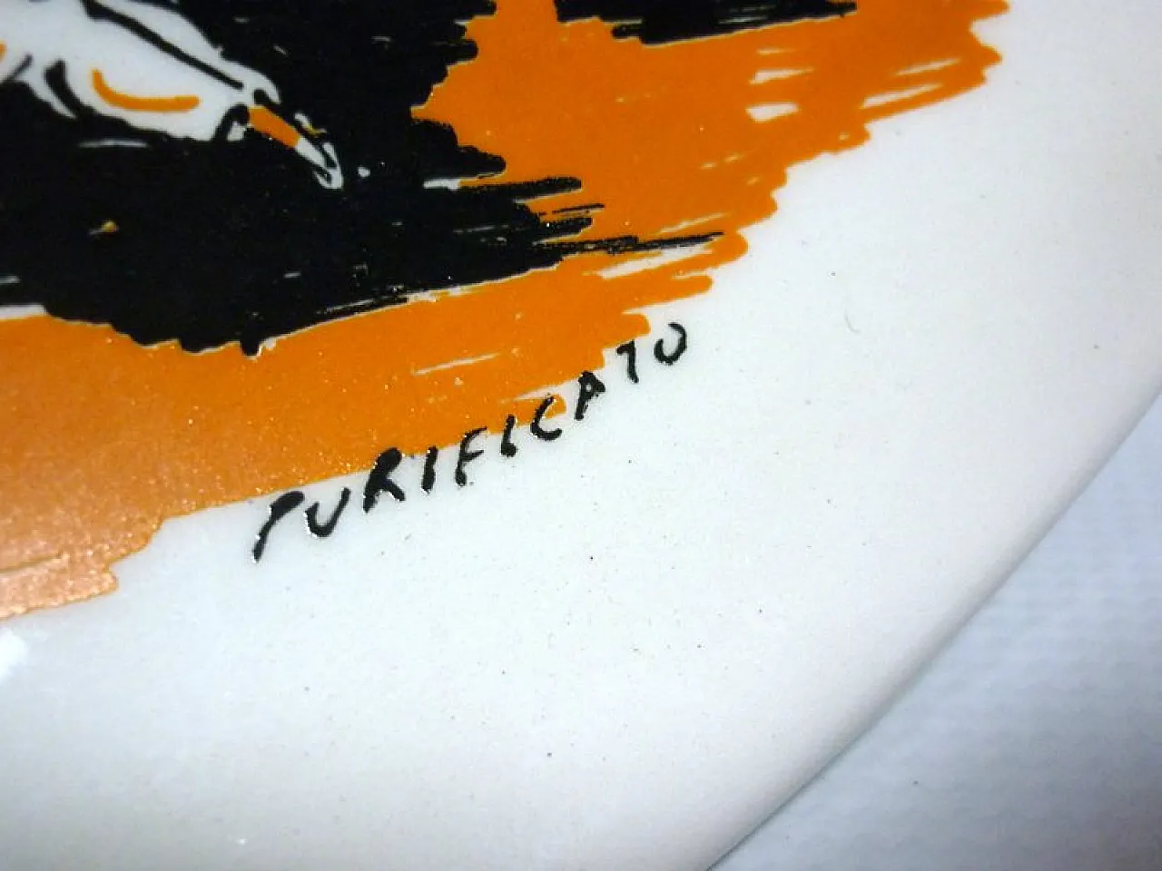 Piatto di Domenico Purificato per Centro D'Arte Mercurio, anni '70 3