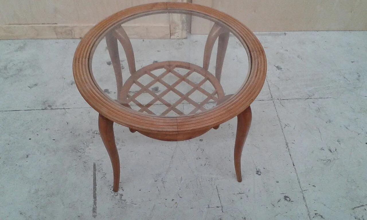 Tavolino da caffé tondo, anni '60 2