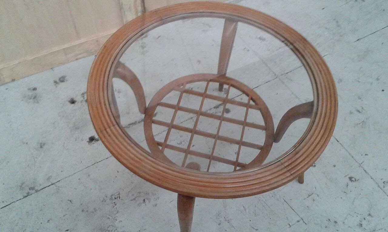 Tavolino da caffé tondo, anni '60 3