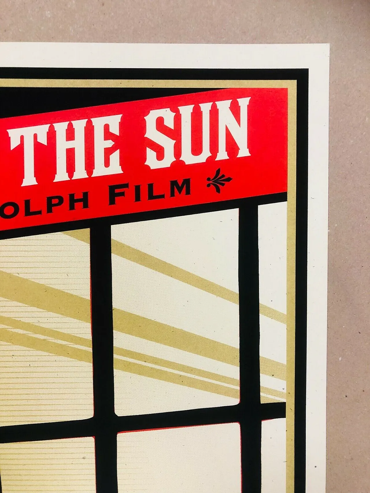 Shepard Fairey, 2014 - WIND CHASES THE SUN - Original silkscreen cm 61.3 x 46 4