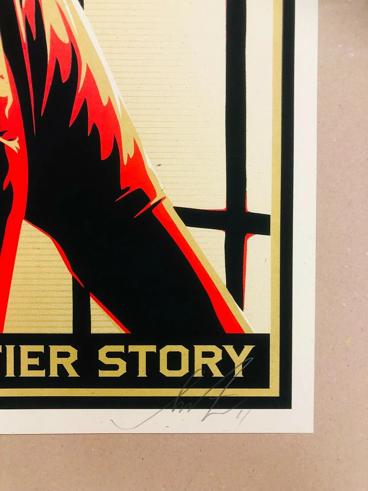 Shepard Fairey, 2014 - WIND CHASES THE SUN - Original silkscreen cm 61.3 x 46 6