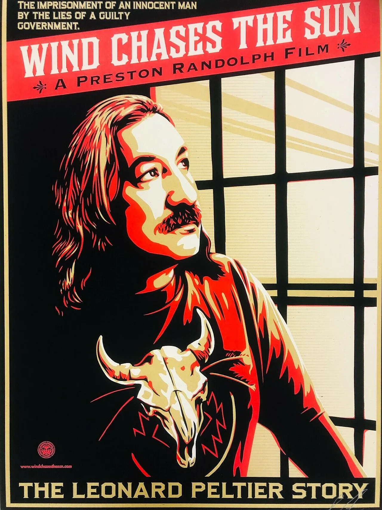 Shepard Fairey, 2014 - WIND CHASES THE SUN - Original silkscreen cm 61.3 x 46 10