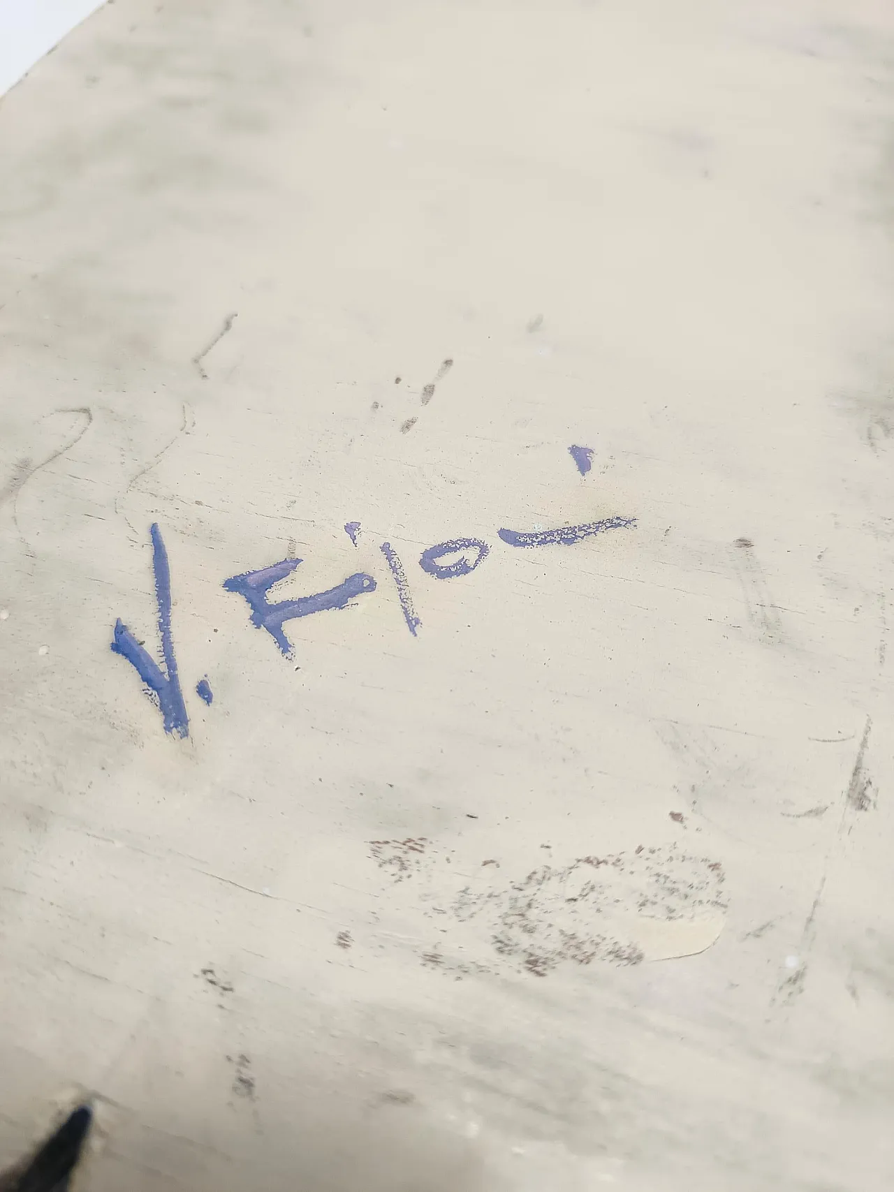 Holy Family Hand-Painted and Hand-Carved Beech Panel, 60s 10