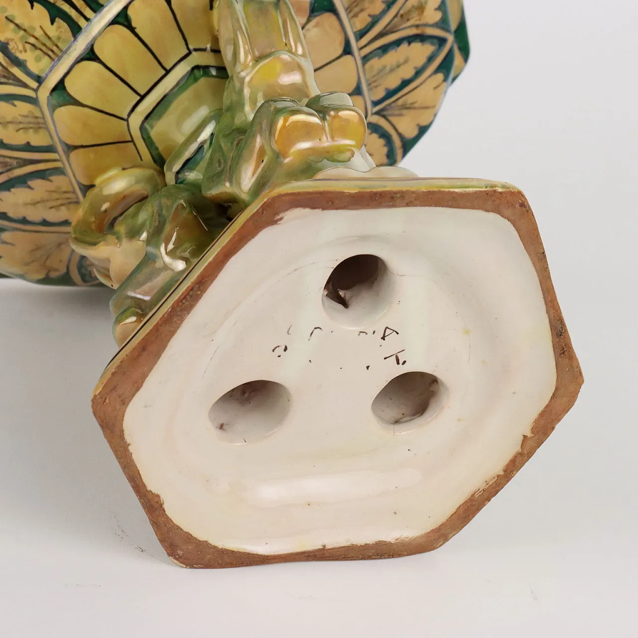 Centrotavola in maiolica, Manifattura Robbia Gualdo Tadino, '900 9