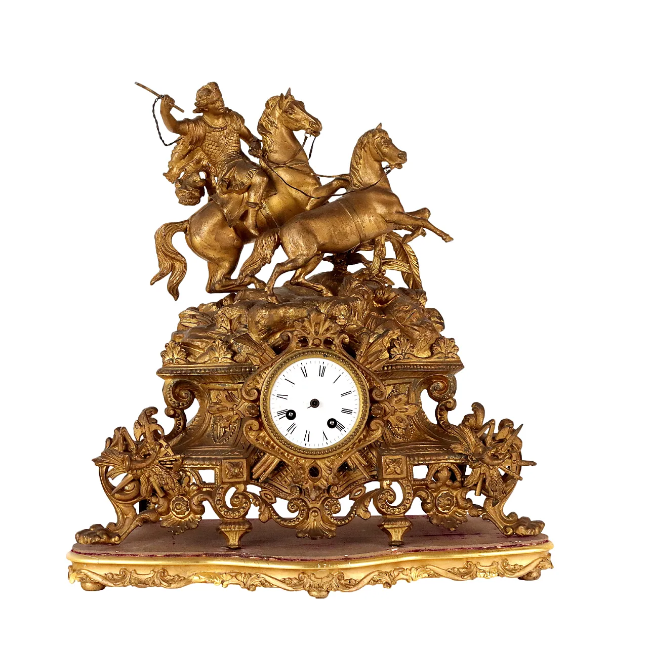 Brunfaut mantel clock, early 20th century 1