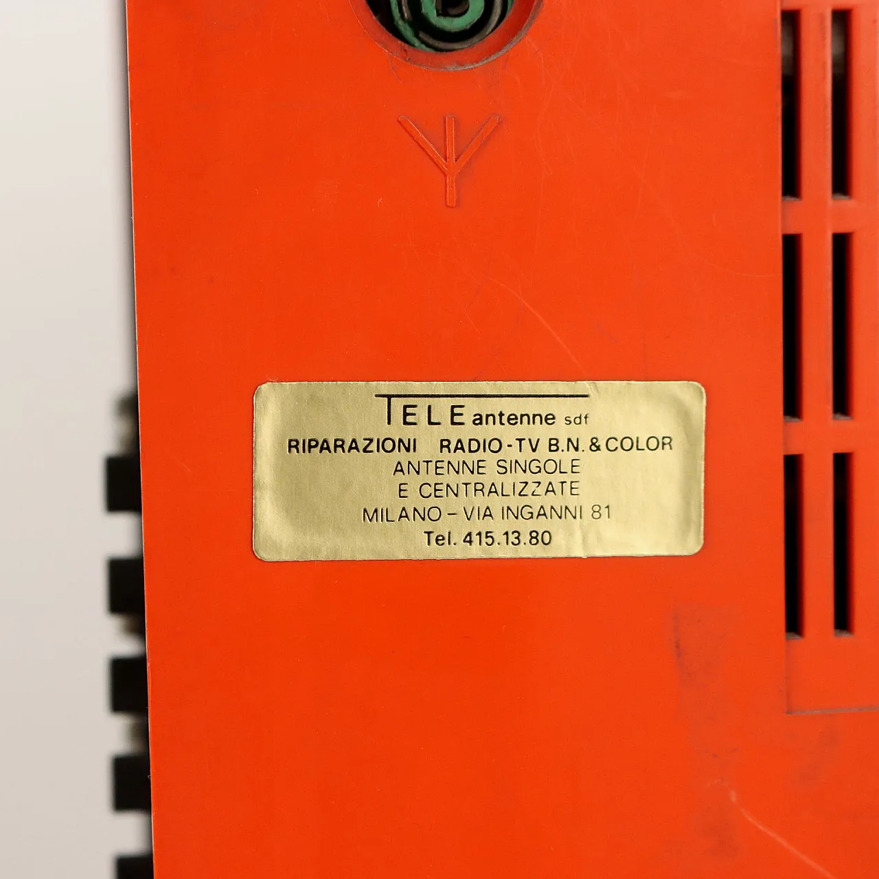 Televisione analogica TV Europhon Apollo 3000 di Adriano Rampoldi, anni '70 8