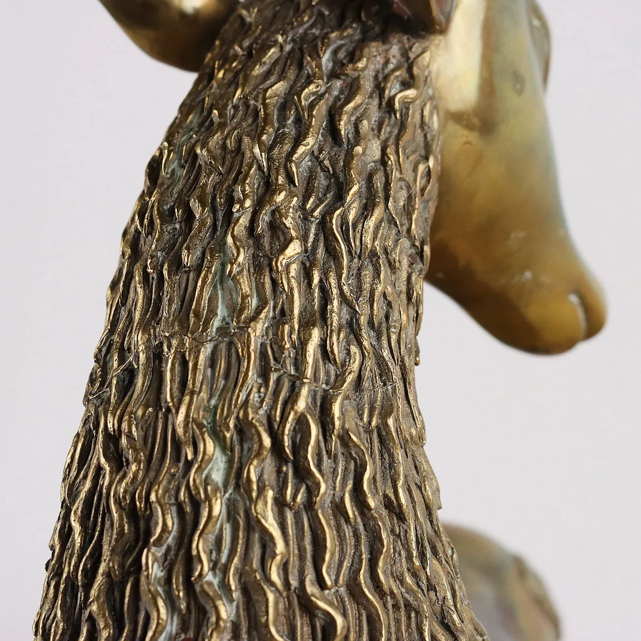 Polished brass deer sculpture by Sarreid, 1970s 6