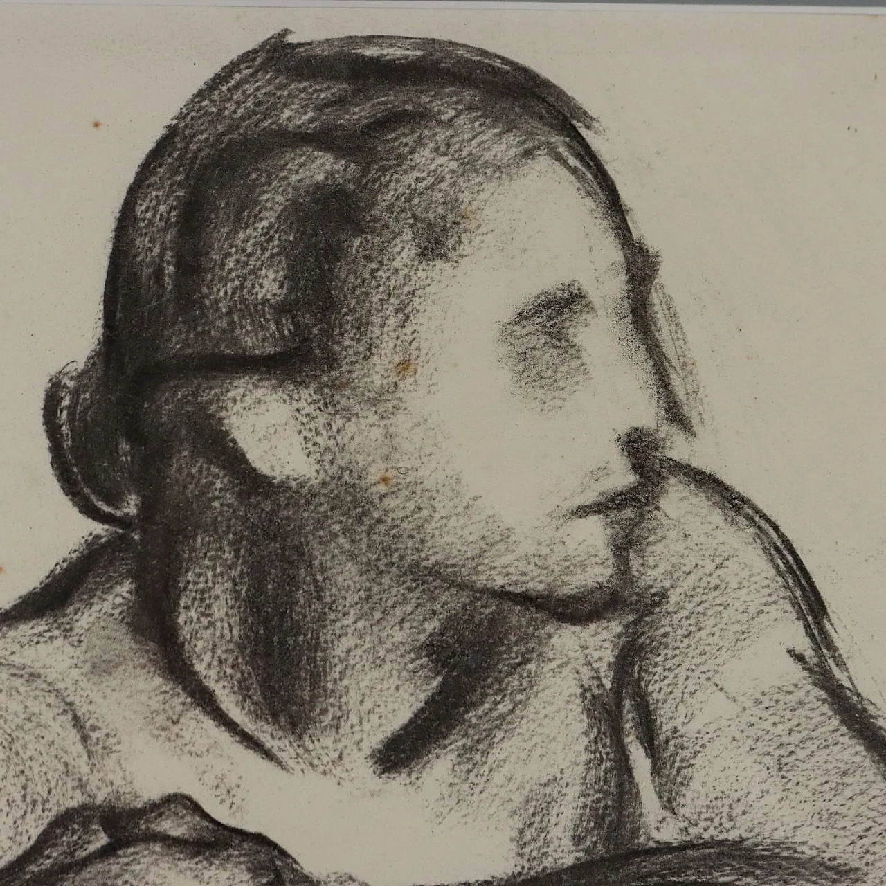 Disegno di Augusto Colombo, carboncino su carta, anni '40 4