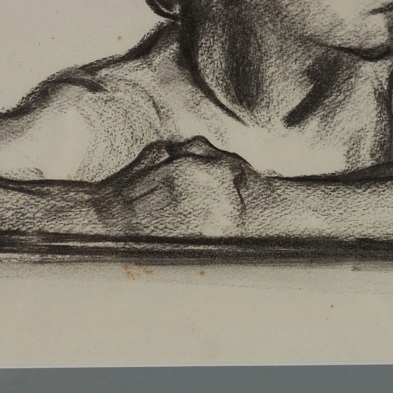 Disegno di Augusto Colombo, carboncino su carta, anni '40 5