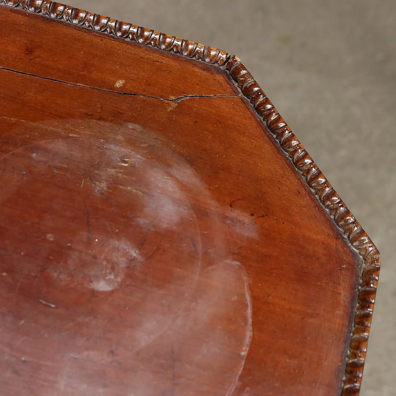 Umbertino mahogany coffee table, early 20th century 4