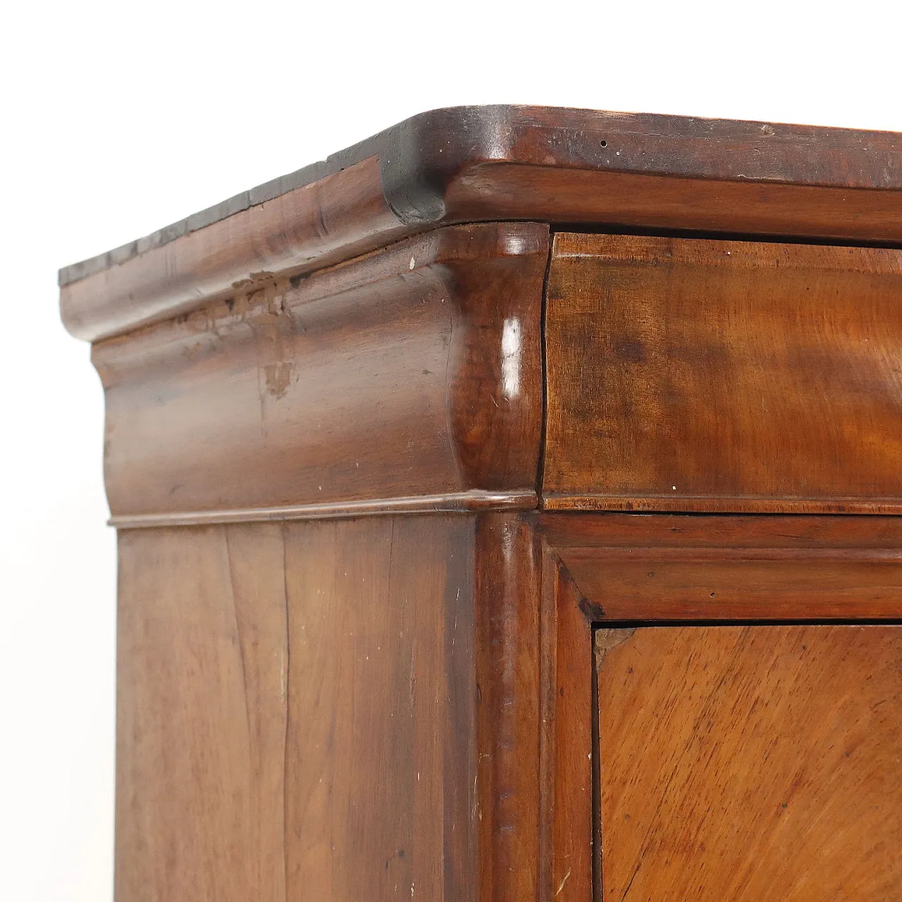 Louis Philippe chest of drawers in walnut, late 19th century 4