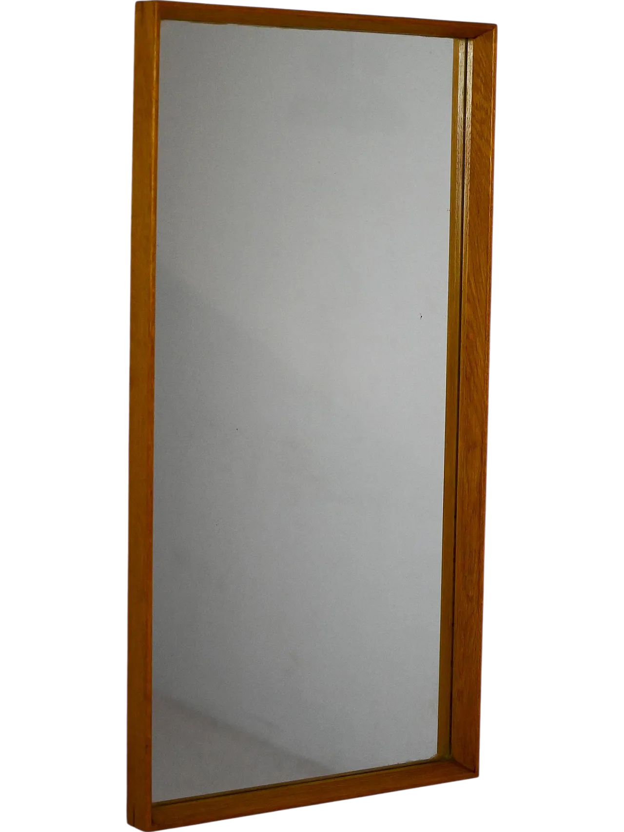 Specchio scandinavo con cornice in legno, anni '60 6