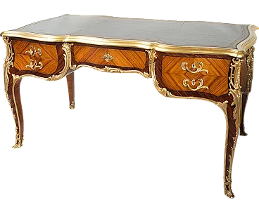Desk Napoleon III French in exotic wood, 19th century