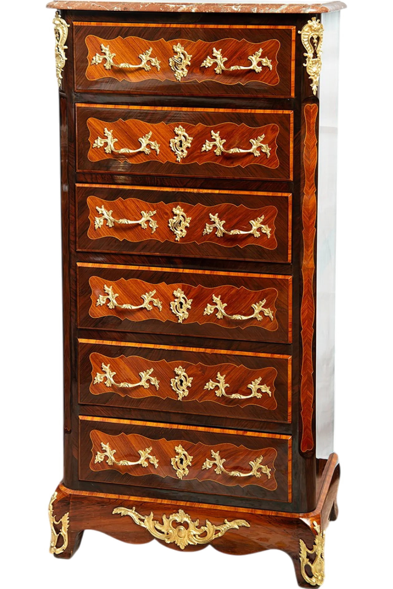 Seara Napoleone III French in precious exotic woods, 19th ce, 8